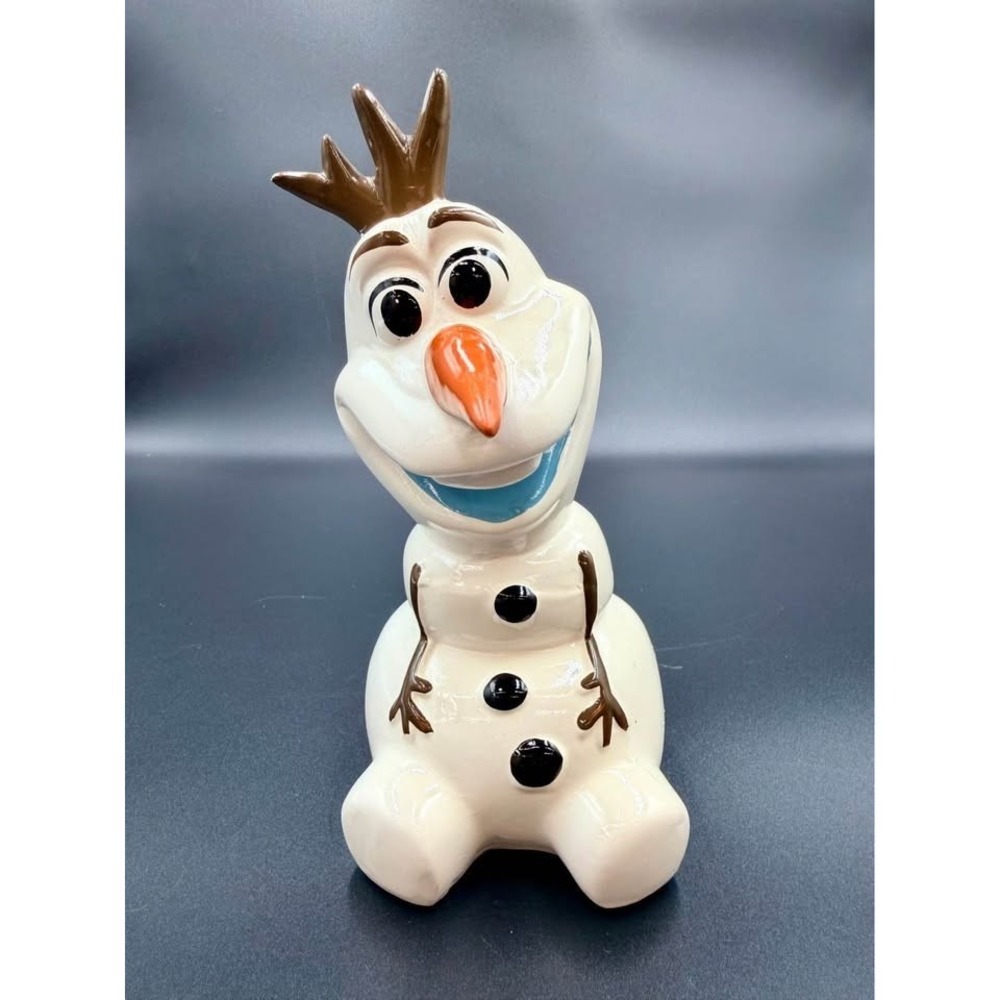 Disney Frozen Olaf Coin Bank – Ceramic Snowman Piggy Bank